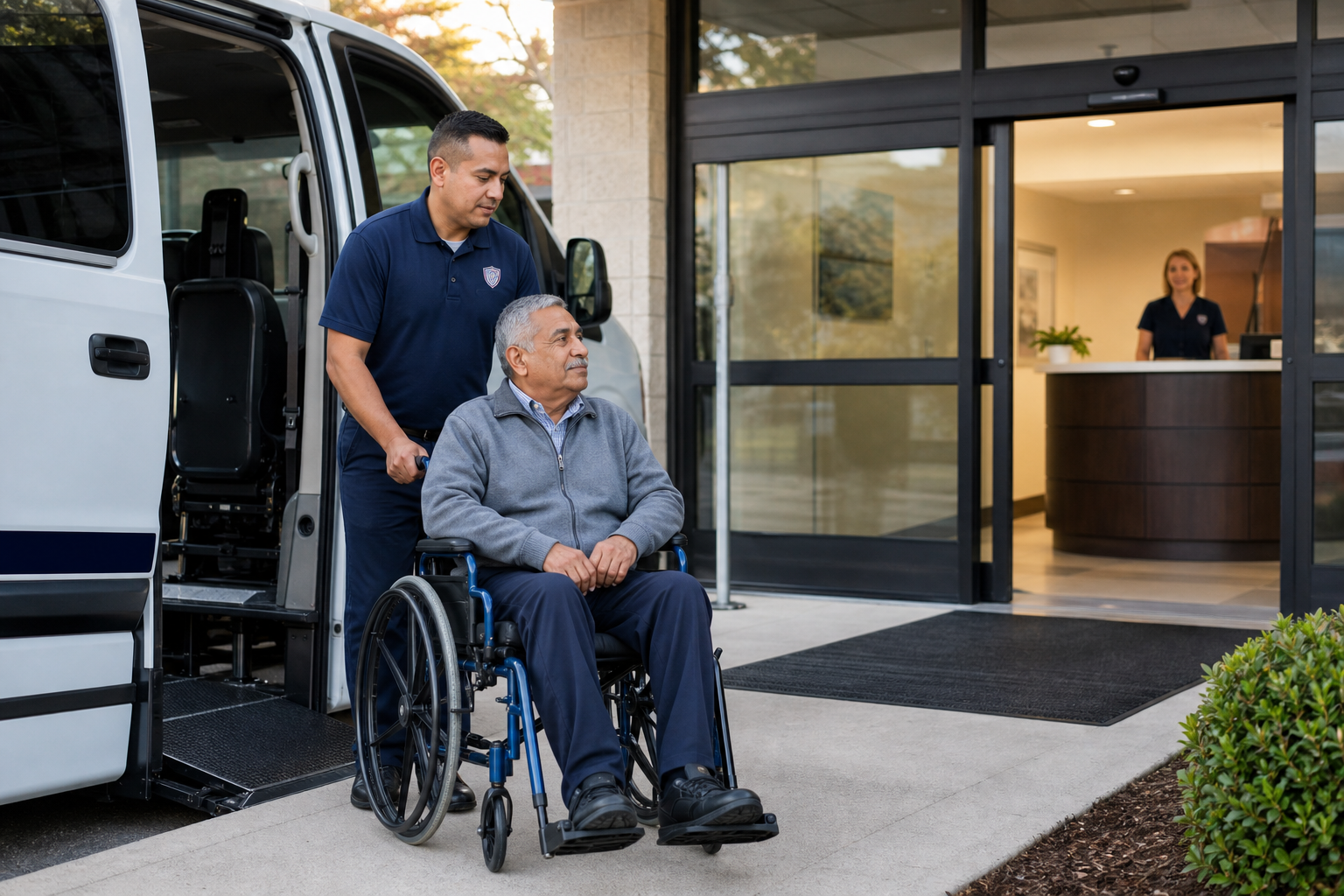 Dialysis appointment arrival